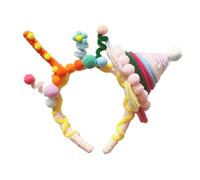Handmade Twist Birthday Headbands Adjustable Headwear Festive Baby Headpiece For Women's Hair Styling