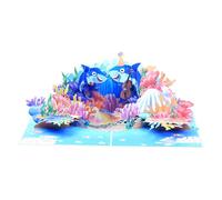 Handmade Underwater World Popup Card Creative Homes Accent For Anniversary Christmas Celebration Party Invitation Card Handmade Scene Dimensional