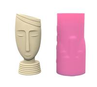 Handmade Vase Silicone Mold Flexible Silicone Mold for Abstract Human Sculpture and Pots Creation Office Decor