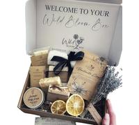 Handmade Vegan Bath Set, Pamper Gift Box, Self Care for Her, Friend Birthday Present, Mother's Day Spa Collection, New Mum Gift, Luxury Lavender Hamper