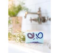 Handmade Vegan Blue Raspberry Soap - Natural Fruity Scented Bar for Gentle Skin-Friendly Cleansing, Hydrating, Cruelty-Free, Palm Oil-Free, Artisan Bath & Shower, 100g