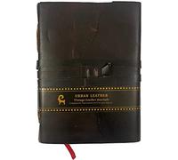 Handmade Vintage Leather Bound Journal for Men Women to Write - Drawing Sketchbook Writing Notebook Diary, Blank Unlined Pages, 18x13 Cms