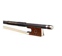 Handmade Violin Bows 4/4 Black Unvarnish Carbon Fiber Violin Bow Wood With Circle Eye And Nickel Silver Parts