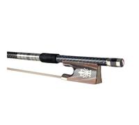 Handmade Violin Bows Carbon Fiber Violin Bow Silver Silk Braided With Ox Horn Frog For Durable Use