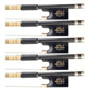Handmade Violin Bows Five piece Pack Of Carbon Fiber Mesh Violin Bows Responsive And With A Beautiful Tone(6)