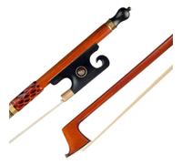 Handmade Violin Bows Master Grade Violin Bow White Horsehair Octagonal Stick Snakeskin Handle Black Ox Horn Root
