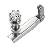 Handmade Violin Fine Tuners - Premium Violin Screw Adjusters for 3/4 & 4/4 Violins, Creative Fiddle Fine Tuner Set, Smooth & Precise String Tuning (4- Clear Diamond)