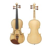 Handmade Violin Solid Wood Violin Beginner Practice Violin Adult Grade Examination Violin 4/4 Full Size (Color : Wood color)
