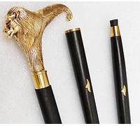 Handmade Walking Stick LION'' Walking Cane Stick Designer Brass Handle 36