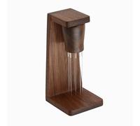 Handmade Walnut WDT Tool Espresso Distribution Tool with Magnetic Stand for Barista, 304 Stainless Steel 8 Needles 0.35mm