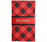 Handmade Waterfall Christmas Card Booklet Featuring Four Slots for Standard Cards, Customizable Personal Messages, and Unique Pull Out Design for Group Sharing