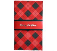 Handmade Waterfall Christmas Card Booklet: Interactive Pull-Out Design for Group Gifting & Personalised Messages - 14cm Festive Paper Keepsake