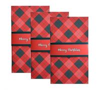Handmade Waterfall ChristmasGift Card Booklet, Waterfall Gift Card Booklet, DIY Surprise Cards Book Money Envelopes Pull-Out Gift Cards Booklets Christmas for Family, Friends (Red 3pcs)
