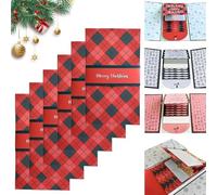 Handmade Waterfall Gift Card Booklet Christmas, Pull-Out Xmas Multiple Gift Card Holder Book with 4 Slots for Cash & Gifts Cards, Personalized Holiday Keepsake for Gifting(6pcs-a)