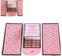 Handmade Waterfall Gift Card Booklet, Pull-Out Money Holder with 4 Slots, Cash & Card Organizer Personalized Xmas Gifts for Christmas Family, Friends (B--1Pc)