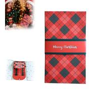 Handmade Waterfall Gift Card Booklet, Pull-Out Money Holder with 4 Slots, Cash & Card Organizer Personalized Xmas Gifts for Christmas Family, Friends (A-1Pc)