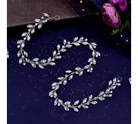 Handmade Wedding Hair Vine Rhinestone Bridal Long Headband Wedding Party Hair Accessories Hp394-G 50Cm