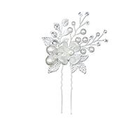 Handmade Wedding Hairpin Pearl Hairpin Rhinestone Bridal Hair Accessories,Fashion Women Headdress Leaves U-Shaped Bun Pins Fashion processing
