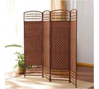 Handmade Wicker Room Divider - Freestanding Folding ion Hand-Woven Bamboo Removable Wall Screen Multi-Size & Color Options Set of 4 (80x30cm)