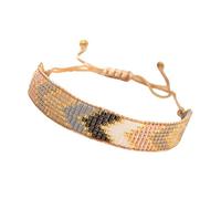 Handmade with multicolored glass beads for sensitive skin user-friendly material for a comfortable fit perfect for everyday women, フリーサイズ