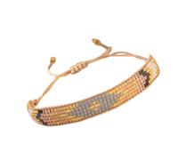 Handmade with multicolored glass beads for sensitive skin user-friendly material for a comfortable fit perfect for everyday women, フリーサイズ