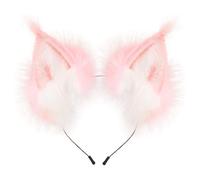 Handmade Wolf Cat Ears Headwear Cosplay Costume Party Cute Head For Party (A, One Size)