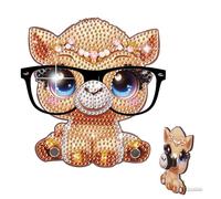Handmade Wood Alpaca DIY Diamond Art Special Shaped Glasses Holder for Adults