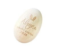 Handmade Wood Easter Eggs Shaker Musical Present Musical Learning Tool Wood Texture Suitable For Holiday Decoratings Kids Hand Percussion Easter Toy
