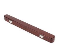 Handmade Wooden Baton Box, Large Storage Case for Band Batons, Protective Musical Instrument Accessory with Delicate Appearance and Easy Open Buckles (round box)