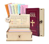 Handmade Wooden Bible Verses Box - Daily Bible Verses,2026 New 150PCS Scripture Verse Cards,Christian Prayer Box,Positive Daily Encouragement, Inspirational Gift for Women and Men (1)