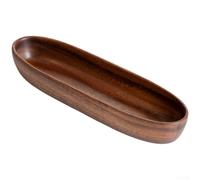 Handmade Wooden Centerpiece Boat Shaped Bowl Solid