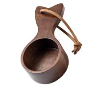 Handmade wooden coffee measuring scoops with ergonomic short handle design, easy to clean, short handle wooden scoop for kitchen