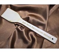 Handmade Wooden Engraved Personalised Spatula Spoon - Engraved on The Handle and Head