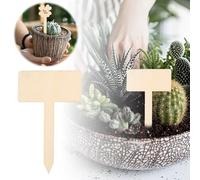 Handmade Wooden Garden Labels for Identification DIY Crafting Supplies Versatile Lightweight Flower Pot Markers 10PCS (H, One Size)