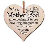 Handmade Wooden Hanging Heart Plaque Gift for Mum Funny Gift about Motherhood