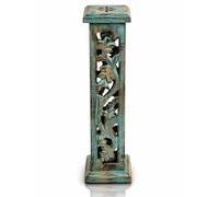 Handmade Wooden Incense Holder Burner Tower for Sticks Cones Ash Catcher | 12 Inch incense burner for meditation, yoga, aromatherapy, home décor & fragrance, relaxation, mindfulness & spirituality