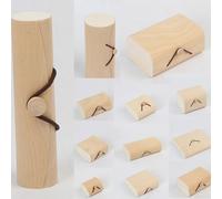 Handmade Wooden Keepsake Box for Jewelry For Ring Storage Craft Supplies Memory Container Small Items Organizer Natural Tone (6x6x4cm)