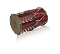 Handmade Wooden & Leather Classical Indian Folk Tabla Drum Set Hand Percussion Drums World Musical Instruments Punjabi Dhol Dholak Dholki Fun For Adults Kids Birthday Housewarming Gift Ideas