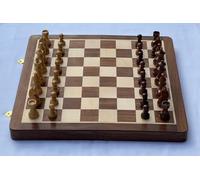 Handmade Wooden Magnetic Chess Set, 10 x 10 inch