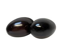 Handmade Wooden Percussion Egg Shakers (Pair) - Large Bali Wood Shakers - Traditional Fair Trade Instrument from Indonesia (10x6cm / 3.9x2.4in)