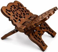 Handmade Wooden Prayer Book Stand Rehal Folding Bible Quran Holder 12 Inch