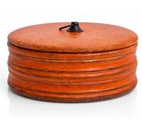 Handmade Wooden Tortilla & Roti Warmer with Lid, Food Safe, 9 Inch, Brown