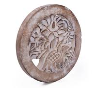 Handmade Wooden Trivet For Hot Dishes Plates & Pots Holder Hot Pad For Kitchen & Dining Table Decor Cookware Heat Resistant Rustic Decorative Carvings Tabletop Home & Dining Table Essentials