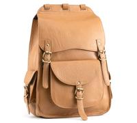 Handmade World Vintage Full Grain 20 Inch Camel Brown Leather Laptop Backpack Casual Bookbag Daypack Camping Travel Rucksack Knapsack,17 Inch, Traditional