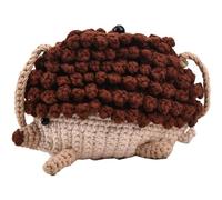 Handmade Woven Bag Cute Crochet Hedgehog Knitted Crossbody Small Shoulder Bag Casual Mini Shoulder Bag Coin Purse Bag