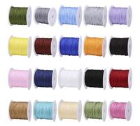Handmade Woven Jewelry, Vibrant Accessories For Occasions, Colorful Adjustable Nylon String Bracelets, Friendship Bracelet Set, 20 Packs, Bulk Diy Craft Party Favors