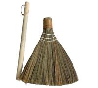Handmade Woven Straw Broom with Wooden Handles for Cleaning | Desk Dust Broom, Desktop Duster for Indoor and Outdoor Cleaning, Rustic Farmhouse Style and Easy Storage