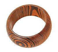 Handmade Wristband Natural Wood Finish Wrist Bangle Contemporary Design Stackable Accessory Casual Wooden Wristband For Daily Wear