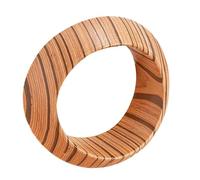 Handmade Wristband Natural Wood Finish Wrist Bangle Contemporary Design Stackable Accessory Wooden For Most Sizes