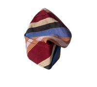 Handmade Yoruba ASO-Oke Fila Cap - Traditional African Men’s Hat | Authentic Nigerian Agbada & Kaftan Cap | Cultural Wedding & Party Headwear (Size 22(7), Multi-Color (Red, Blue, Beige))